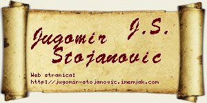 Jugomir Stojanović vizit kartica